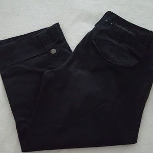 Calvin Klein black capris